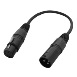 Cable DMX Adaptor 3 pin Male to 5 pin Female XLR