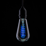 4W LED Funky Filament Lamp in Blue