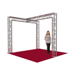 Exhibition Stand D - Square Truss Frame by Metalworx. 3 x 3 x 2.5m