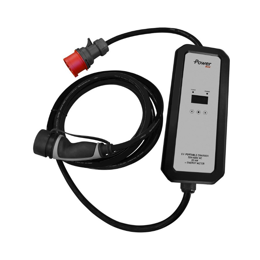 Portable EV Charger Series, Balance Master, with 22kW type 2