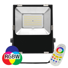 100W Floodlight with Wireless Remote IP66 RGBW