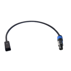 Adapter Cable 10A IEC to Powercon Blue, Rubber Cable