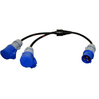 16A Soft Y Adaptor on 2.5mm HO7 Rubber Cable