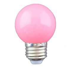 1w LED Festoon Golfball Pink ES Shatterproof