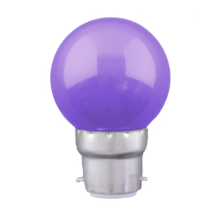 1w LED Golfball Purple BC Non Dimmable - Shatterproof