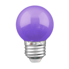 1w LED Festoon Golfball Purple ES Shatterproof