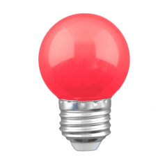 1w LED Golfball Red ES Non Dimmable - Shatterproof