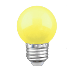 1w LED Festoon Golfball Lamp ES in Yellow - Shatterproof