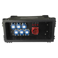 32A 415v Distro 1 X 32A 415V 5P Inlet  6 x 16A 230v 3P  sockets in with RCD & MCBs 