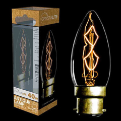 40W Z Shape Filament Candle BC