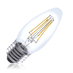 Warm White Clear Candle Dimmable ES