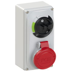 PCE-switched interlocked socket compact 16A 4p  6114-6