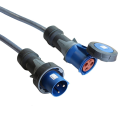 10m Extension Cable 63A 230V IP67 with 16mm SY Flexible Armoured
