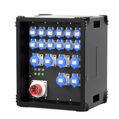 6.3.V6.T Titan Power 63A 400v Distribution to 12 x 16A 230v, 6 x 32A 230v with Protection