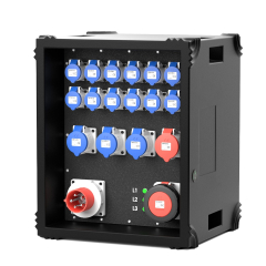 6.3.V6.T Titan Power 63A 400v Distribution to 12 x 16A 230v, 3 x 32A 230v & 1 x 32A 415v with Protection