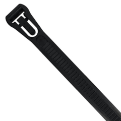 Cable Tie Releasable 370mm x 7.6mm Black