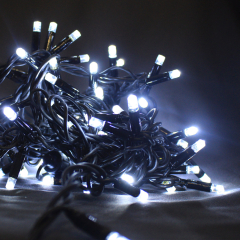 Fairy Lights Black Cable 90 x Cold White LEDS 10m