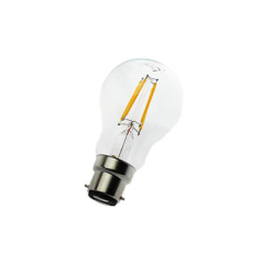 4W LED GLS BC Clear Filament Non Dimmable Warm White