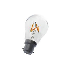 4W LED GLS BC Clear Filament Non Dimmable Warm White Shatterproof -  Dimmable
