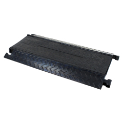 5 Channel Cable Ramp BLACK 0.85m long, 5 x 35mm Cable