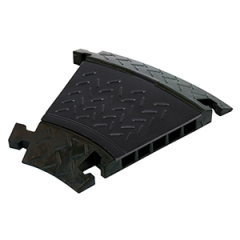 5 Channel Cable Ramp Corner BLACK 5 x 35mm