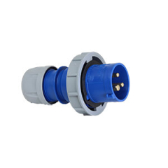 16 Amp Blue Plug 230 Volts IP67 by PCE No 0132-6
