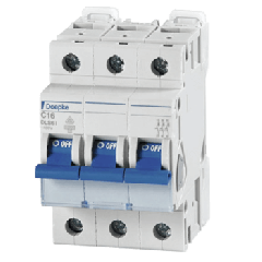 Miniature Circuit Breakers 16A Three Pole Type D by Doepke