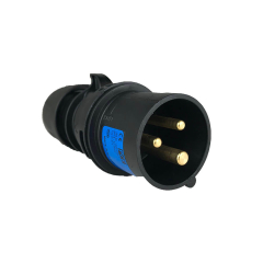 16 Amp Black Series Plug 240 Volts IP44 by PCE 013-6X