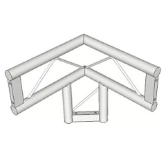 Ladder Truss 90° Junction with Leg by Metalworx