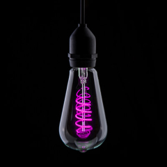 4W LED Funky Filament Lamp in Magenta