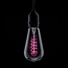 4W LED Funky Filament Lamp in Pink