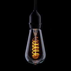 4W LED Funky Filament Lamp in Yellow