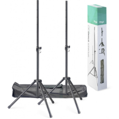 Stagg Steel Speaker Stand pair with Carry Bag