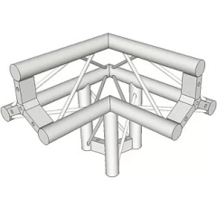 Triangle Truss 90° Junction Apex up with Leg by Metalworx