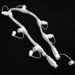Fairy Lights Adaptor Cable 1 in / 6 out White 